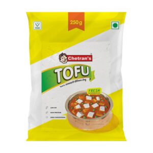 Chetrans Fresh Tofu, 250 G|Dairy Paneer Alternative|Fresh/Soft & Juicy/Non Gmo/High Protein